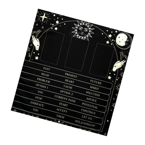 Qsvbeeqj Readingkarte Astrologys Tarotkarten Tischdecke Stoff Göttlichkeit Tischdecke Gottesbrettspielzubehör Altäre Tarotkartentuch von Qsvbeeqj