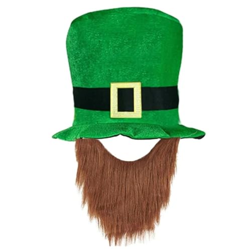 Qsvbeeqj St. Patrick's Day Feier Bart Hut Festival Thema Party Grün Cowboy Kleeblatt Top Zubehör Irisch Festival Einfach für Frauen Männer Qsvbeeqj St. Patrick's Day Feier Bart Hut Festival Thema Party Grün Cowboy Kleeblatt Top Zubehör Irisch Festival Einfach für Frauen Männer von Qsvbeeqj