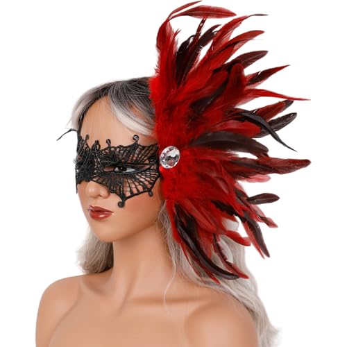 Qsvbeeqj Strass-Spitzen-Maskeraden, Venezianer für Damen, Halloween, Weihnachten, halbes Gesicht, Cosplay, Requisiten, Maskeraden Qsvbeeqj Strass-Spitzen-Maskeraden, Venezianer für Damen, Halloween, Weihnachten, halbes Gesicht, Cosplay, Requisiten, Maskeraden von Qsvbeeqj