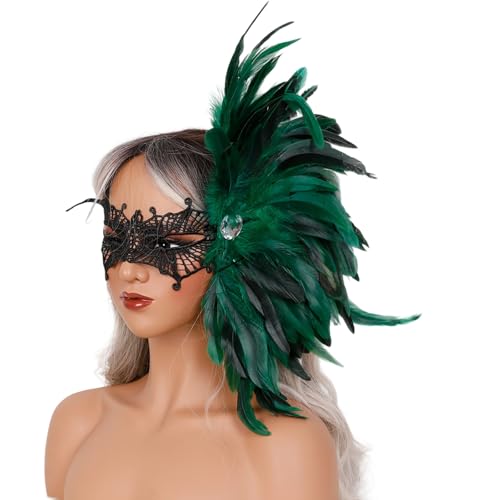 Qsvbeeqj Strass-Spitzen-Maskeraden, Venezianer für Damen, Halloween, Weihnachten, halbes Gesicht, Cosplay, Requisiten, Maskeraden Qsvbeeqj Strass-Spitzen-Maskeraden, Venezianer für Damen, Halloween, Weihnachten, halbes Gesicht, Cosplay, Requisiten, Maskeraden von Qsvbeeqj