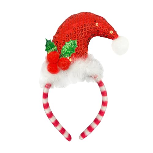 Qsvbeeqj Tinsel Weihnachtsgeschenk-Haarreifen für Halloween, Weihnachten, Partyzubehör für Kinder von Qsvbeeqj