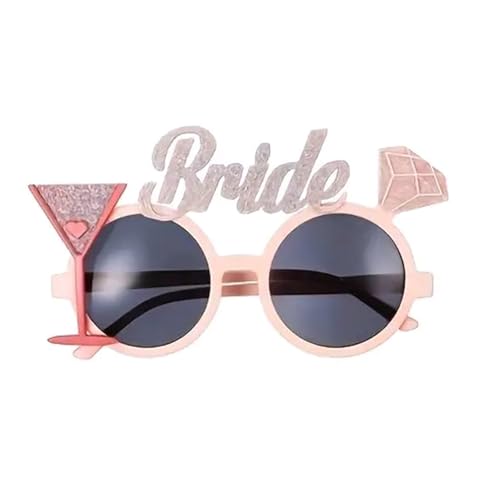 Qsvbeeqj Verspielte Brautparty-Brille für Hochzeitsempfang, lustiges Kostüm-Zubehör, sicheres komfortables Design, Neuheit Brautparty-Brille Qsvbeeqj Verspielte Brautparty-Brille für Hochzeitsempfang, lustiges Kostüm-Zubehör, sicheres komfortables Design, Neuheit Brautparty-Brille von Qsvbeeqj