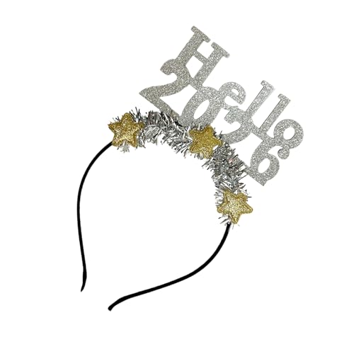 Qsvbeeqj Weihnachten Glitzer Kopfbänder Hello 2026 Star Decors Hairhoop Unisex Kopfbedeckung für Neujahr Ereignis Countdown Veranstaltung Treffen Festival Haarschmuck für Silvester Qsvbeeqj Weihnachten Glitzer Kopfbänder Hello 2026 Star Decors Hairhoop Unisex Kopfbedeckung für Neujahr Ereignis Countdown Veranstaltung Treffen Festival Haarschmuck für Silvester von Qsvbeeqj