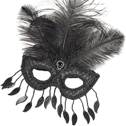 Qsvbeeqj Zeitgenössische gefiederte Augenabdeckung, leichter Kostümball für festliche Veranstaltungen, für Frauen und Mädchen, elegantes Halloween-Kostüm-Zubehör Qsvbeeqj Zeitgenössische gefiederte Augenabdeckung, leichter Kostümball für festliche Veranstaltungen, für Frauen und Mädchen, elegantes Halloween-Kostüm-Zubehör von Qsvbeeqj
