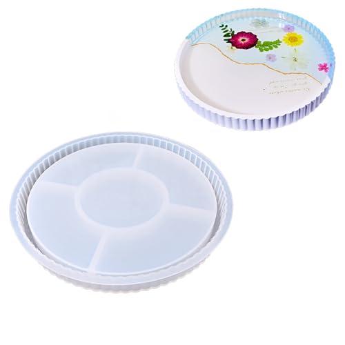 Runde/ovale Formharzschalenformen Für Epoxidharz Schmuckschalen Kerzenhalter Oval/rund Harzplatte Silikonform Speichertablett Silikonform von Qsvbeeqj