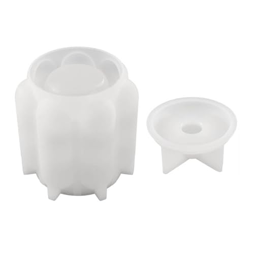 Schmuck Organisatoren Schimmelprotokoll Jar Epoxidguss Formen Kerzenhalter Harzglasformen Mit Deckel Silikonbehälter Formen von Qsvbeeqj