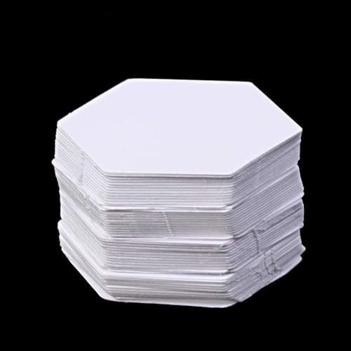 Sechseckige Papierschablonen, 22 mm, Papierstanzen, Patchwork, Bastelzubehör, Patchwork, Handwerk, Sechseckiges Nähen, Werkzeugset, Lineale, 100 Stück Sechseckige Papierschablonen, 22 mm, Papierstanzen, Patchwork, Bastelzubehör, Patchwork, Handwerk, Sechseckiges Nähen, Werkzeugset, Lineale, 100 Stück von Qsvbeeqj