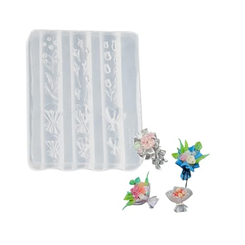 Silikon-Nagelschablone für Dekorationen, geprägter Blumenstrauß, Zubehör, Form, praktisches Prägewerkzeug, Hochzeitsnageldekorationen von Qsvbeeqj