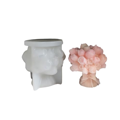 Silikonform für Blumenstrauß, einfaches Entformen für Epoxidharz, handgefertigte Seife, Hochzeitsdekoration, Silikonform von Qsvbeeqj