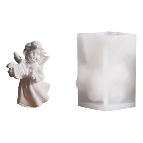 Silikonformen für Seifenherstellung, Engelsfiguren, Mehrzweck-Silikonformen für geflügeltes Mädchen, Epoxidharz, Silikon-Engelform Silikonformen für Seifenherstellung, Engelsfiguren, Mehrzweck-Silikonformen für geflügeltes Mädchen, Epoxidharz, Silikon-Engelform von Qsvbeeqj