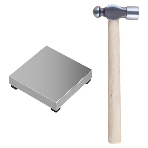 Stahlmetallplatten Ambemittel Schmuckstempelwerkzeug Hammerhammerhandwerk Lederausrüstung Formen Blockschmuck Hammer von Qsvbeeqj