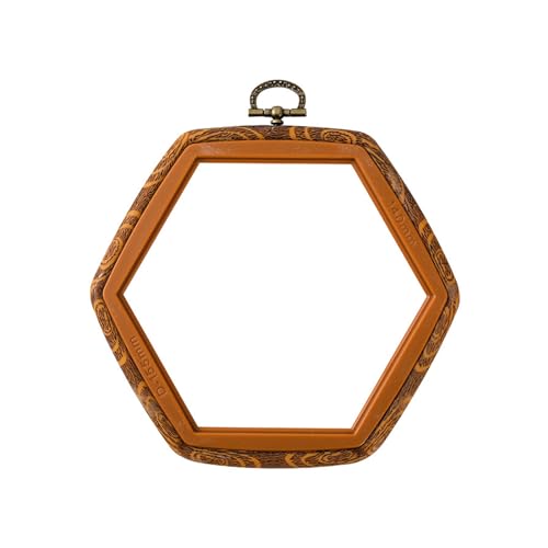 Stickrahmen aus Holz, sechseckig, zum Basteln Stickrahmen aus Holz, sechseckig, zum Basteln von Qsvbeeqj