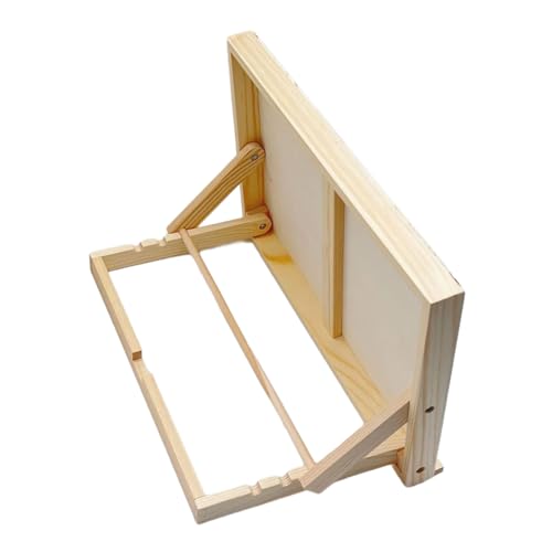 Tragbare Holz-Tischstaffelei, Winkel, verstellbar, für Künstler, Anfänger, Skizzieren, Aquarell, Ölgemälde Tragbare Holz-Tischstaffelei, Winkel, verstellbar, für Künstler, Anfänger, Skizzieren, Aquarell, Ölgemälde von Qsvbeeqj