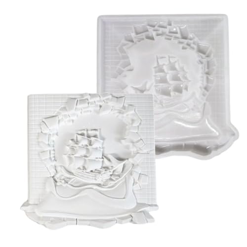 Wanddekorationen, Harzform, Wandkunst, Silikon für Epoxidharze, Gießen, Segelboote, dekorative Formen, Epoxid-Gussformen von Qsvbeeqj