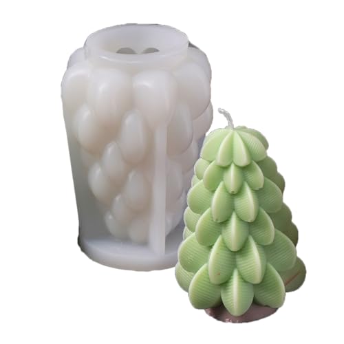 Weihnachtsbaum-Silikonform zur Herstellung von Säulenseife, Mehrzweck-Silikone für Epoxidharz-Projekte, Silikonform Weihnachtsbaum-Silikonform zur Herstellung von Säulenseife, Mehrzweck-Silikone für Epoxidharz-Projekte, Silikonform von Qsvbeeqj