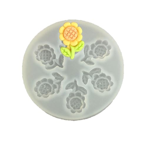 Wiederverwendbares Kuchen Dekorationswerkzeug 4 Blumen Silikonform Für Süßigkeitenherstellung Und Blumendesigns Flexibler Fondantform von Qsvbeeqj