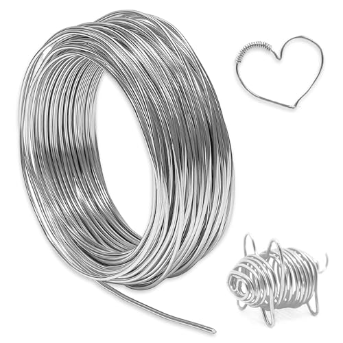 1 Rollen 30m Aluminium Basteldraht, 1 mm Aluminium Schmuckdraht Weicher, Silber Aluminium Basteldraht Alu-Draht Rolle, für Perlenstickerei, Schmuck Herstellung, DIY Skulpturen, Bonsai-Bäume 1 Rollen 30m Aluminium Basteldraht, 1 mm Aluminium Schmuckdraht Weicher, Silber Aluminium Basteldraht Alu-Draht Rolle, für Perlenstickerei, Schmuck Herstellung, DIY Skulpturen, Bonsai-Bäume von QttvbTna