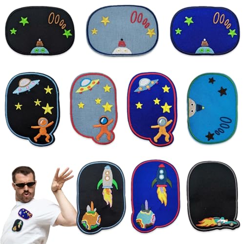 10 Stück Patches zum Aufbügeln, Universum Bestickte Bügelbilder Aufnäher, Flicken zum Aufbügeln Bügelflicken Reparieren Sie das Loch für Jacken,Jeans, Rucksäcken, DIY Kleidung 10 Stück Patches zum Aufbügeln, Universum Bestickte Bügelbilder Aufnäher, Flicken zum Aufbügeln Bügelflicken Reparieren Sie das Loch für Jacken,Jeans, Rucksäcken, DIY Kleidung von QttvbTna