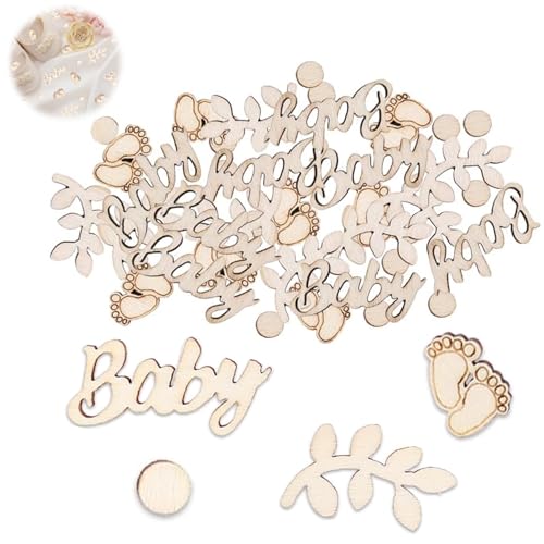 100 StüCk Babyparty Deko Tischdeko Holz, Baby Tischdeko Streudeko, Streudeko Konfetti,Baby FußAbdrüCke Salbei Confetti, Baby Shower Deko Junge MäDchen 100 StüCk Babyparty Deko Tischdeko Holz, Baby Tischdeko Streudeko, Streudeko Konfetti,Baby FußAbdrüCke Salbei Confetti, Baby Shower Deko Junge MäDchen von QttvbTna