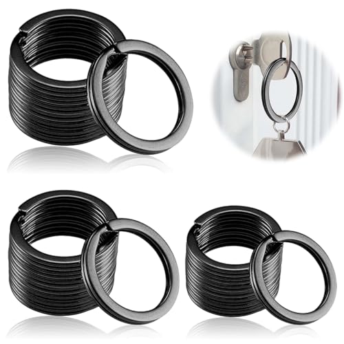 24 StüCk SchlüSselring, Schwarz SchlüSselring Diy SchlüSselanhäNger, SchlüSselringe Aus Edelstahl, Split Ring FüR Auto, Haus, SchlüSsel ZubehöR 24 StüCk SchlüSselring, Schwarz SchlüSselring Diy SchlüSselanhäNger, SchlüSselringe Aus Edelstahl, Split Ring FüR Auto, Haus, SchlüSsel ZubehöR von QttvbTna