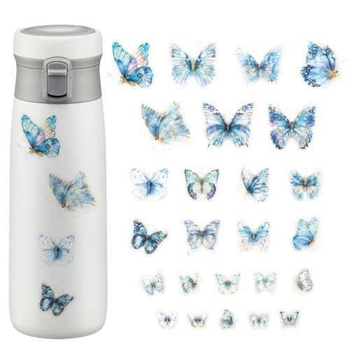 50 Stück Schmetterling Aufkleber, 25 Stile Bunter Blauer Schmetterling Transparente Scrapbook Sticker, PET Schmetterlinge Scrapbooking Aufkleber für DIY Fotoalben, Tagebuch, Notizbuch, Kalender 50 Stück Schmetterling Aufkleber, 25 Stile Bunter Blauer Schmetterling Transparente Scrapbook Sticker, PET Schmetterlinge Scrapbooking Aufkleber für DIY Fotoalben, Tagebuch, Notizbuch, Kalender von QttvbTna