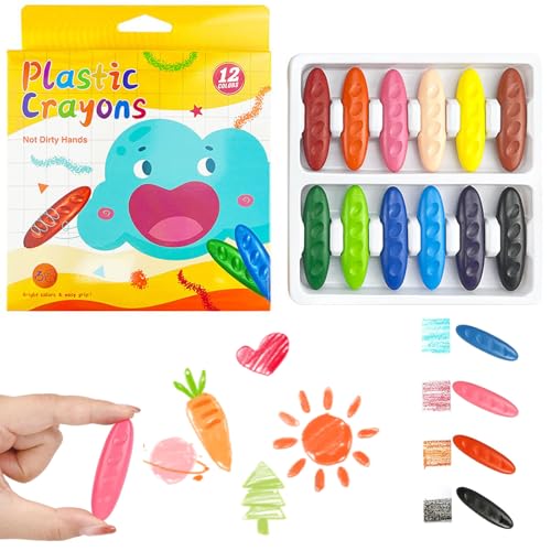 QttvbTna Erdnuss Wachsmalstifte für Kleinkinder, 12 Farben Kleinkinder Buntstifte, Ungiftige, Leicht zu Halten, Waschbare Sichere Herzform Kleinkindmalstifte für Kinder Malzubehör QttvbTna Erdnuss Wachsmalstifte für Kleinkinder, 12 Farben Kleinkinder Buntstifte, Ungiftige, Leicht zu Halten, Waschbare Sichere Herzform Kleinkindmalstifte für Kinder Malzubehör von QttvbTna