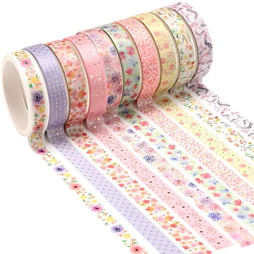 QttvbTna Niedliche Farbe Klebeband-Set Dekorative, 10 Rolls 2 m x 8 mm Tapes, Kinder Klebeband für Handwerk, Journal, Scrapbook, Weekly Schedule, DIY Art QttvbTna Niedliche Farbe Klebeband-Set Dekorative, 10 Rolls 2 m x 8 mm Tapes, Kinder Klebeband für Handwerk, Journal, Scrapbook, Weekly Schedule, DIY Art von QttvbTna
