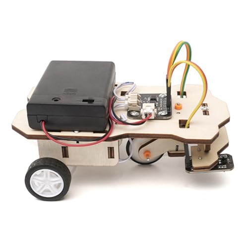 Qtynudy DIY-Tracing-Trolley-Material-Kits, Lustiges Wissenschaftliches Kleines Herstellungsmaterial-Kit, Lehr-Experiment-Modell, Einfach zu Verwenden, 14 X 9,5 X 6,5 cm von Qtynudy