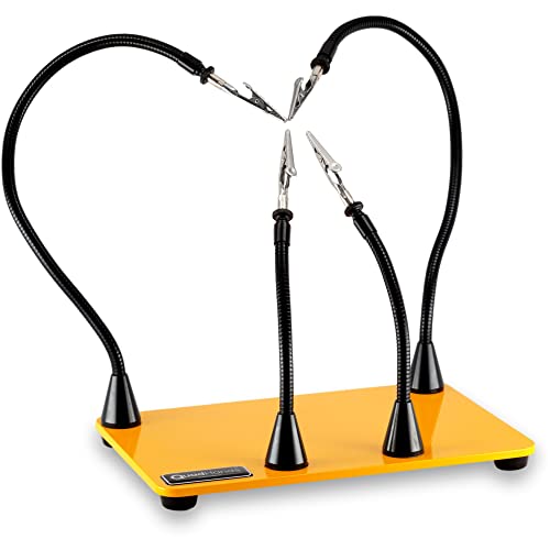 QuadHands Werkbank | Helping Hands Workstation Vise Holder | Flexible Third Hand Clamp | Hold Circuit Board w/ 4 Magnetic Arms | Sturdy Steel Base | Tool For Soldering & Electronic Repair | USA Made QuadHands Werkbank | Helping Hands Workstation Vise Holder | Flexible Third Hand Clamp | Hold Circuit Board w/ 4 Magnetic Arms | Sturdy Steel Base | Tool For Soldering & Electronic Repair | USA Made von QuadHands