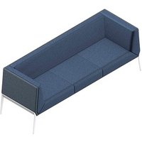Quadrifoglio 3-Sitzer Sofa Accord blau, grau weiß Stoff von Quadrifoglio
