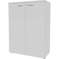 Quadrifoglio Aktenschrank, ECEM90M/BABA weiß 2 Fachböden 90,0 x 45,0 x 123,2 cm von Quadrifoglio