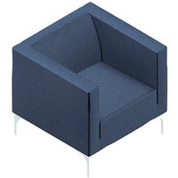 Quadrifoglio Besuchersessel Arte blau weiß Stoff Quadrifoglio Besuchersessel Arte blau weiß Stoff von Quadrifoglio