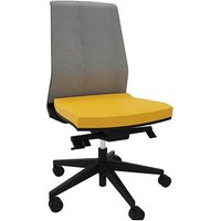 Quadrifoglio Bürostuhl Omnia Netz Stoff gelb, Gestell schwarz Quadrifoglio Bürostuhl Omnia Netz Stoff gelb, Gestell schwarz von Quadrifoglio