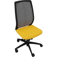 Quadrifoglio Bürostuhl Orion Stoff gelb, Gestell schwarz Quadrifoglio Bürostuhl Orion Stoff gelb, Gestell schwarz von Quadrifoglio
