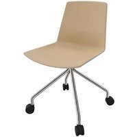 Quadrifoglio Besucherstuhl Clue beige, grau Kunstleder Quadrifoglio Besucherstuhl Clue beige, grau Kunstleder von Quadrifoglio