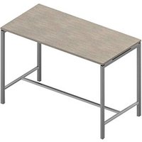 Quadrifoglio Stehtisch Creo beton rechteckig, 4-Fuß-Gestell alu, 160,0 x 80,0 x 107,0 cm von Quadrifoglio