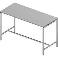 Quadrifoglio Stehtisch Creo grau rechteckig, 4-Fuß-Gestell weiß, 180,0 x 80,0 x 107,0 cm von Quadrifoglio