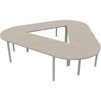 Quadrifoglio Konferenztisch Idea+ beton Trapezform, Vierkantrohr weiß, 320,0 x 298,0 x 74,0 cm Quadrifoglio Konferenztisch Idea+ beton Trapezform, Vierkantrohr weiß, 320,0 x 298,0 x 74,0 cm von Quadrifoglio
