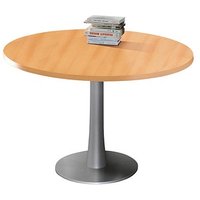 Quadrifoglio Konferenztisch buche rund, Säulenfuß silber, 120,0 x 120,0 x 74,0 cm Quadrifoglio Konferenztisch buche rund, Säulenfuß silber, 120,0 x 120,0 x 74,0 cm von Quadrifoglio