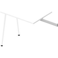 Quadrifoglio Anbautisch X3 weiß, weiß rechteckig 80,0 x 60,0 x 75,0 cm von Quadrifoglio