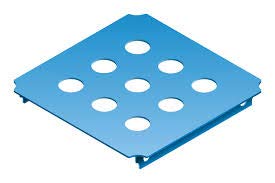 Quadro Lochplatte, blau, Gruen, gelb, rot, Farbe frei wählbr von Quadro