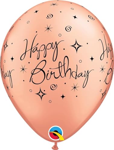 Qualatex 28698 Elegante Luftballons zum Geburtstag, 27,9 cm / 27,9 cm, rund, Latex-Party-Luftballons, Rotgold, 25 Stück Qualatex 28698 Elegante Luftballons zum Geburtstag, 27,9 cm / 27,9 cm, rund, Latex-Party-Luftballons, Rotgold, 25 Stück von Qualatex