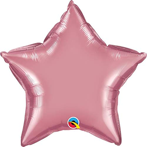 Qualatex 89659 Chrom 20 Zoll Stern Folien Luftballon (Malvenfarben,10er Packung) von Qualatex