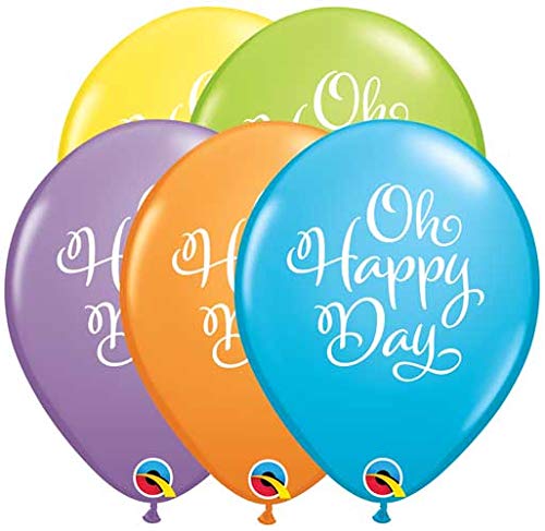 Qualatex Simply Oh Happy Day Latex-Luftballons, Pastellfarben, 27,9 cm, 50 Stück Qualatex Simply Oh Happy Day Latex-Luftballons, Pastellfarben, 27,9 cm, 50 Stück von Qualatex