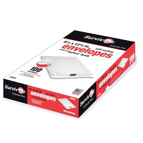 Quality Park Survivor R1520 Tyvek Versandtaschen, 24,9 x 31,8 cm, Weiß, 100 Stück Quality Park Survivor R1520 Tyvek Versandtaschen, 24,9 x 31,8 cm, Weiß, 100 Stück von Quality Park