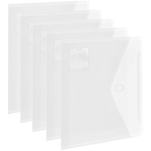 Qualsen 5 pack Dokumentenmappe a4, Transparente Dokumententasche a4, Dokumententasche a4 Abheftbar mit Klettverschlus, Dokumentenmappe a4 zum Abheften Kann in Schulen, Büros Qualsen 5 pack Dokumentenmappe a4, Transparente Dokumententasche a4, Dokumententasche a4 Abheftbar mit Klettverschlus, Dokumentenmappe a4 zum Abheften Kann in Schulen, Büros von Qualsen