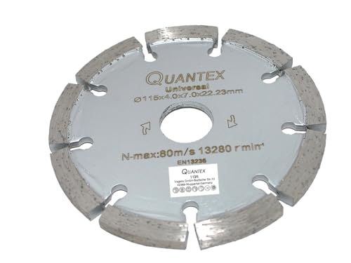 Diamant Frässcheibe Ø 115 mm Segmentstärke 4,0 mm, Fugenfräser für Mauerwerk und Putz Diamant Frässcheibe Ø 115 mm Segmentstärke 4,0 mm, Fugenfräser für Mauerwerk und Putz von Quantex