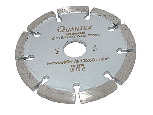Diamant Frässcheibe Ø 115 mm Segmentstärke 6,4 mm, Fugenfräser für Mauerwerk und Putz Diamant Frässcheibe Ø 115 mm Segmentstärke 6,4 mm, Fugenfräser für Mauerwerk und Putz von Quantex