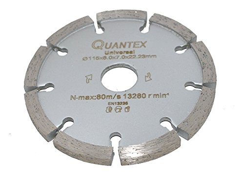 Diamant Frässcheibe Ø 115 mm Segmentstärke 8,0 mm, Fugenfräser für Mauerwerk und Putz von Quantex