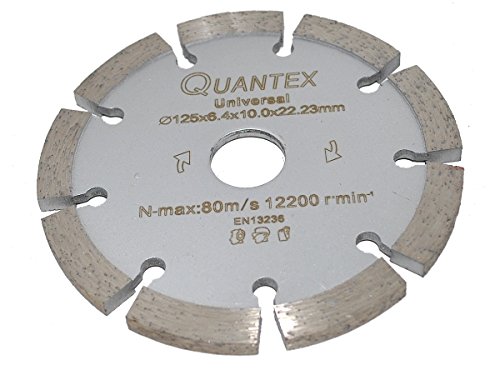 Diamant Frässcheibe Ø 125 mm Segmentstärke 6,4 mm, Fugenfräser für Mauerwerk und Putz Diamant Frässcheibe Ø 125 mm Segmentstärke 6,4 mm, Fugenfräser für Mauerwerk und Putz von Quantex